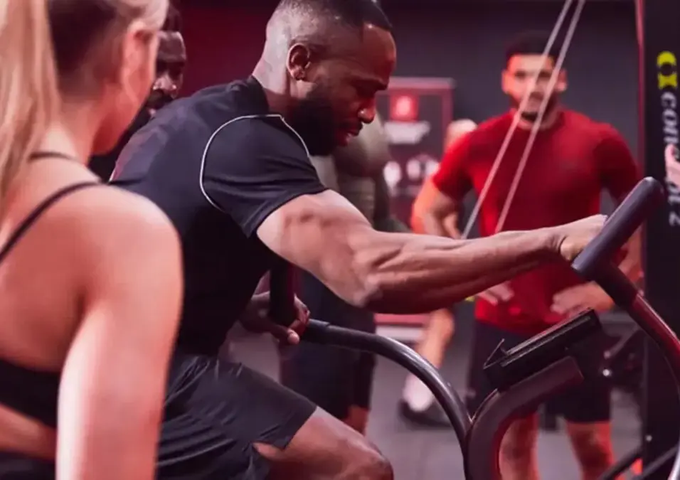 man exercising