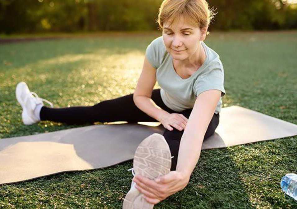Girl exercising