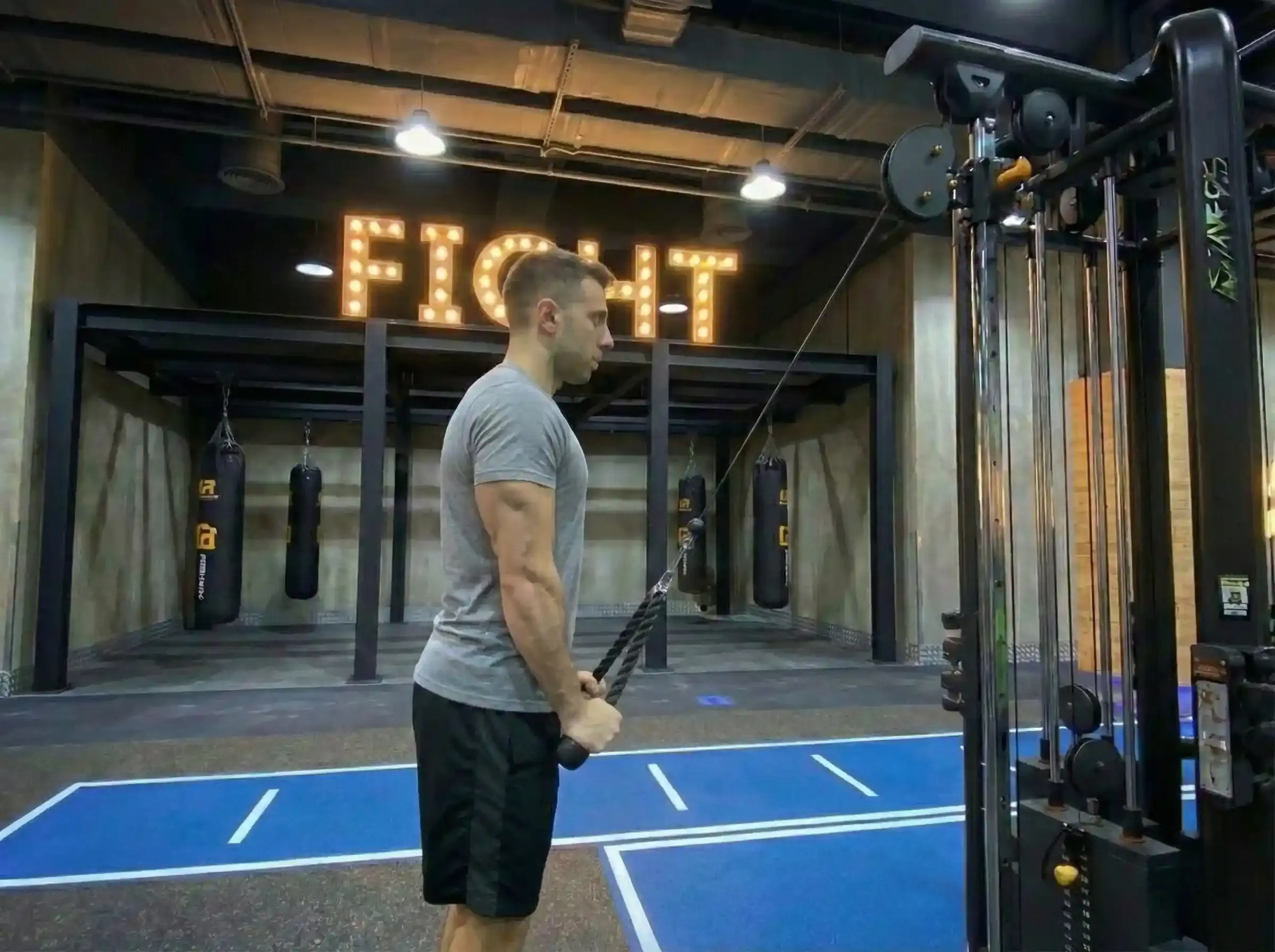 Cable Pushdown (With Rope Attachment)