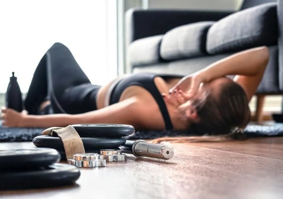 Girl exercising