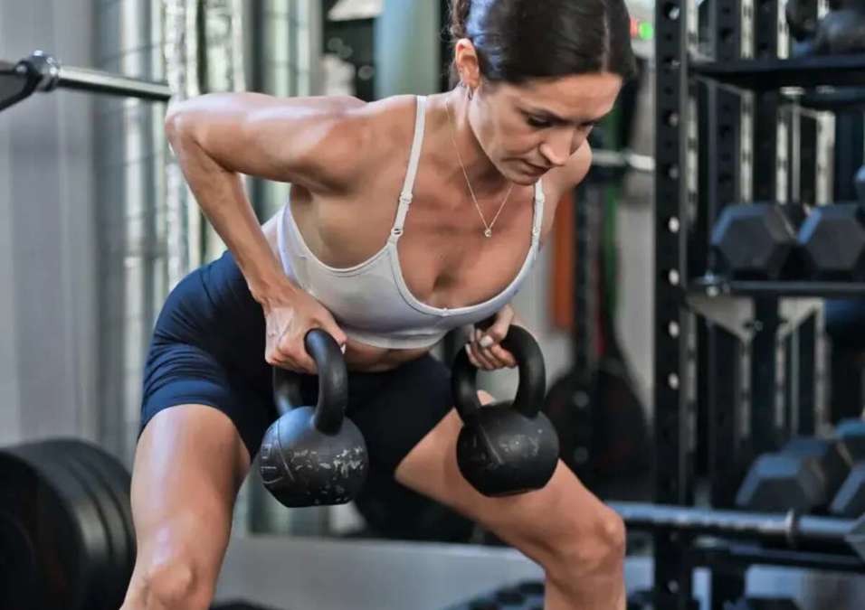 Girl exercising