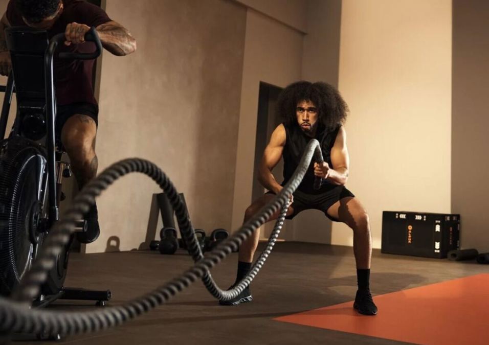 Girl exercising