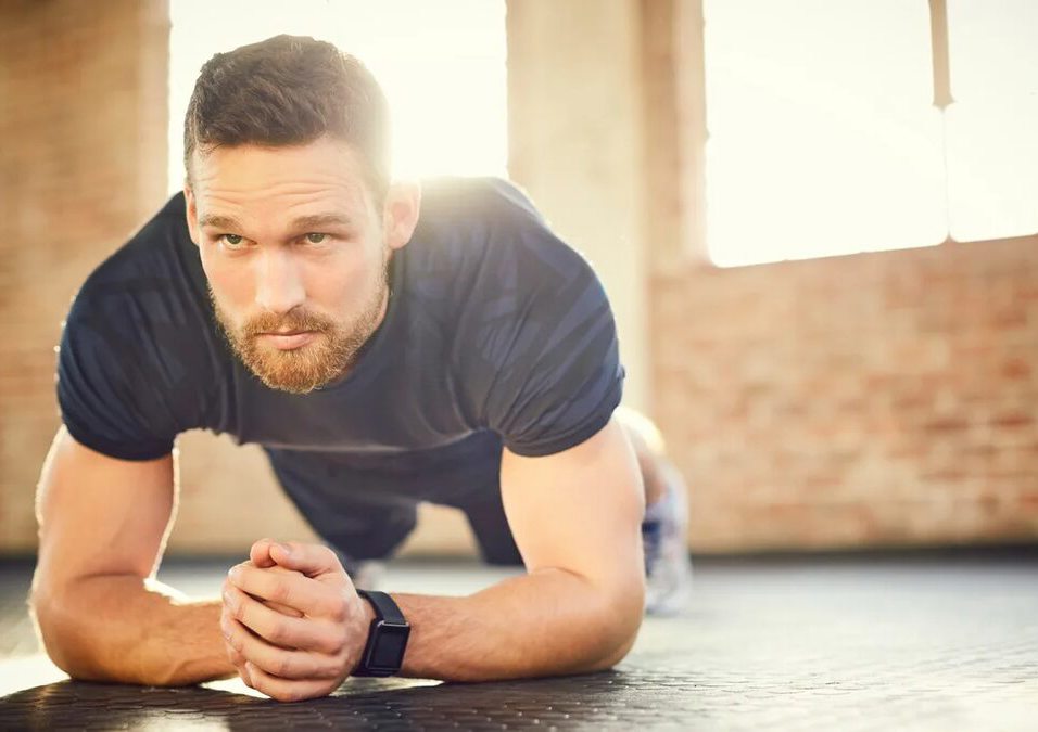 man exercising