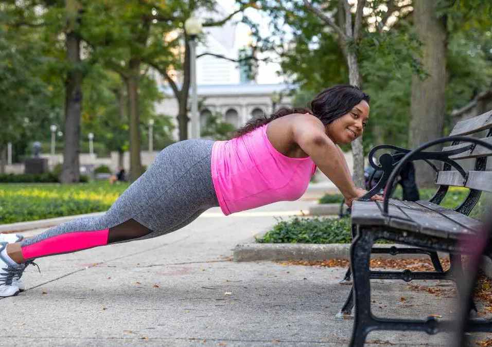 Girl exercising