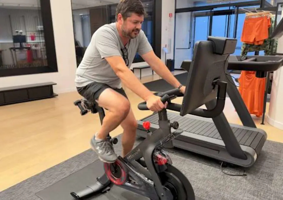 man exercising