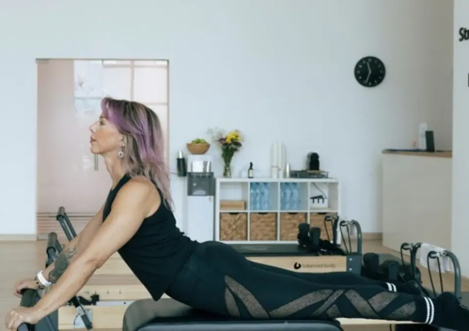 Girl exercising