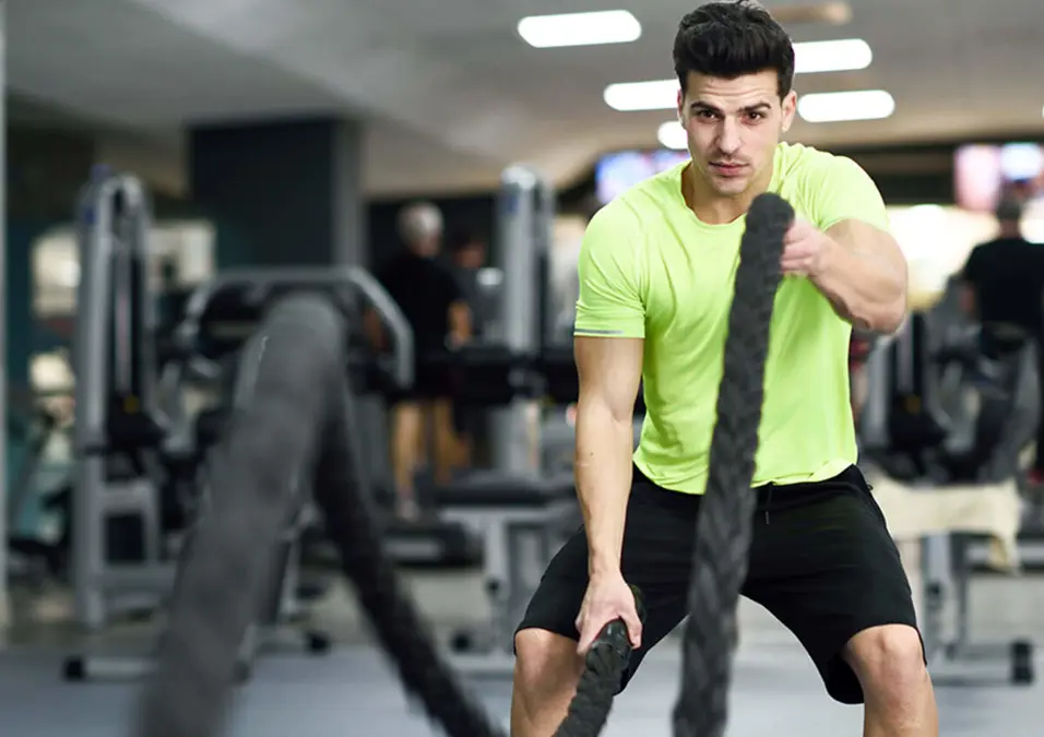 man exercising