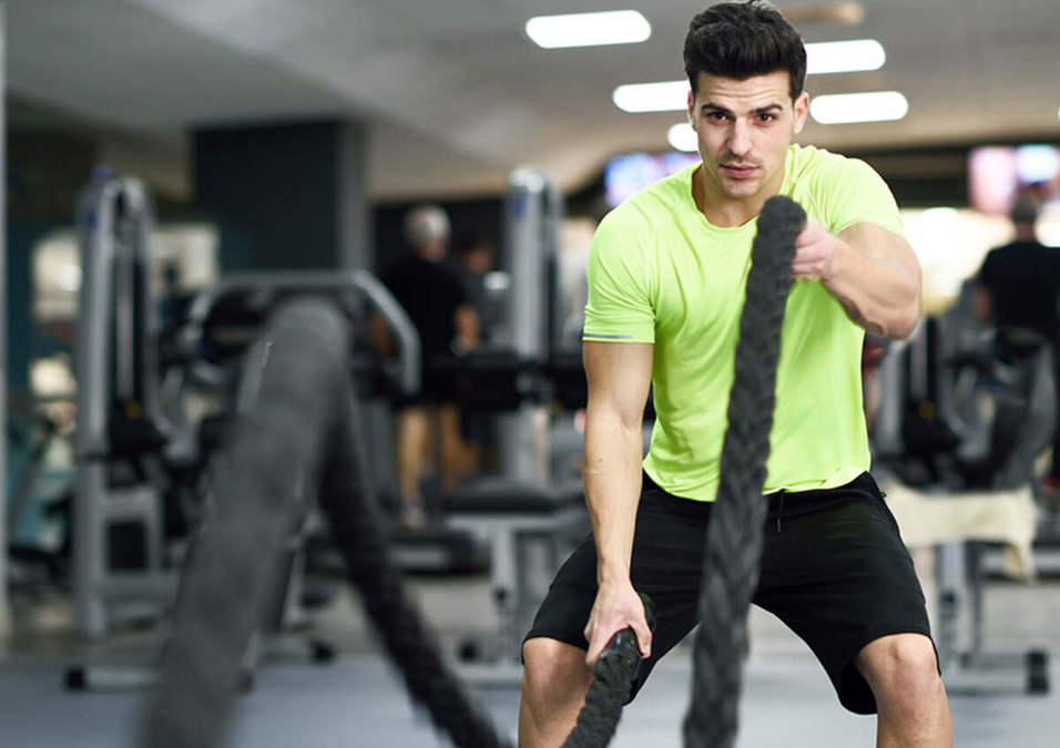 man exercising