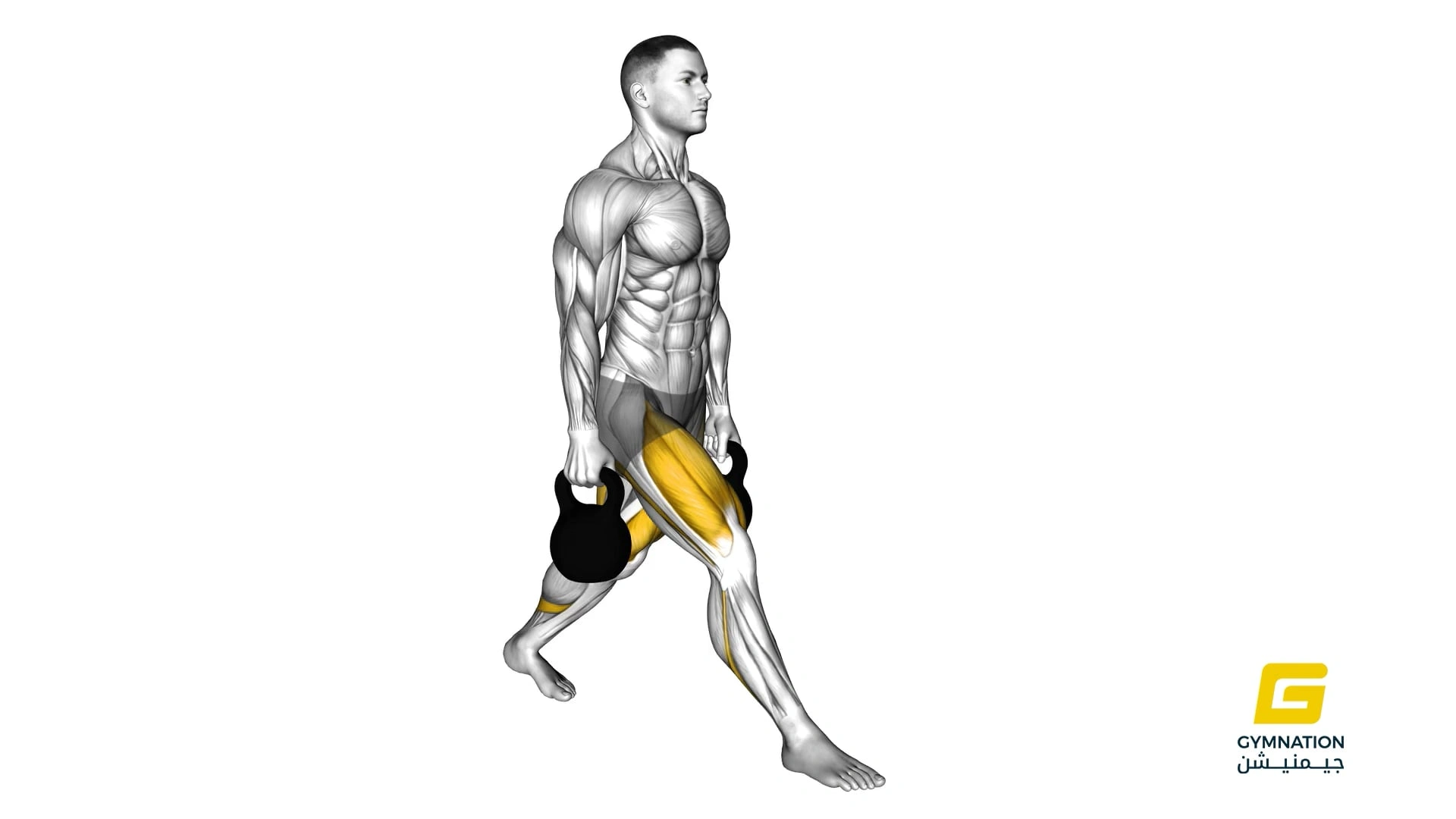 Kettlebell Split Squat Thumb