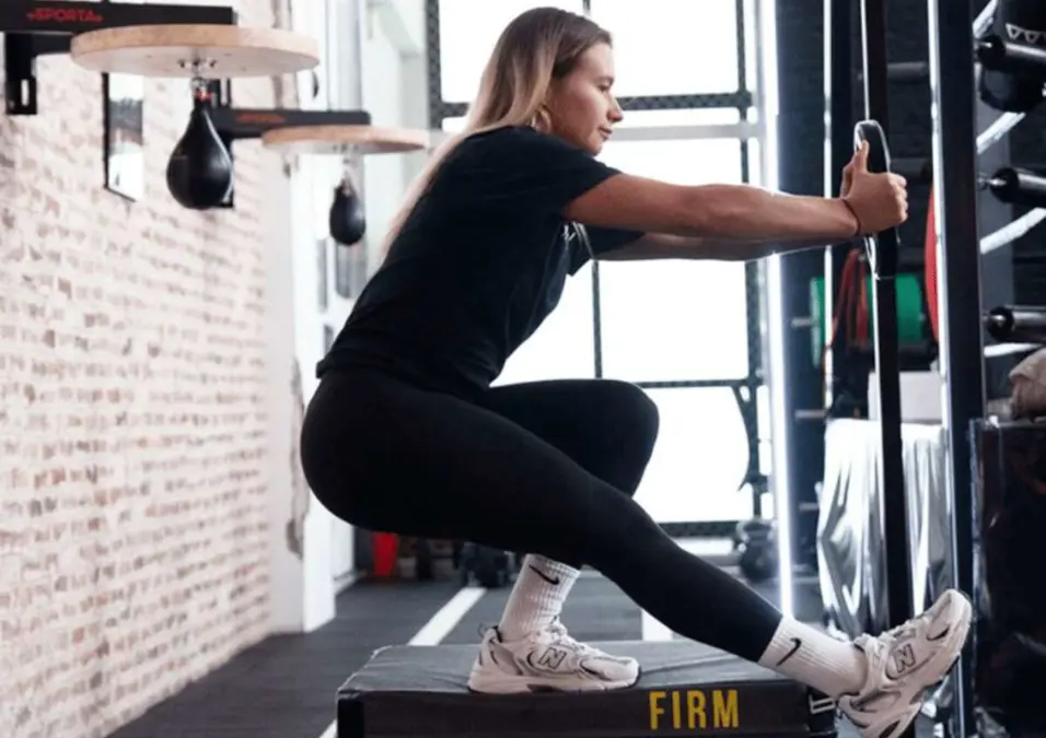 Girl exercising