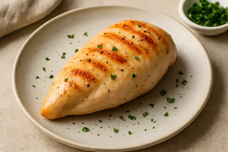 Cooked Skinless Chicken Breast
