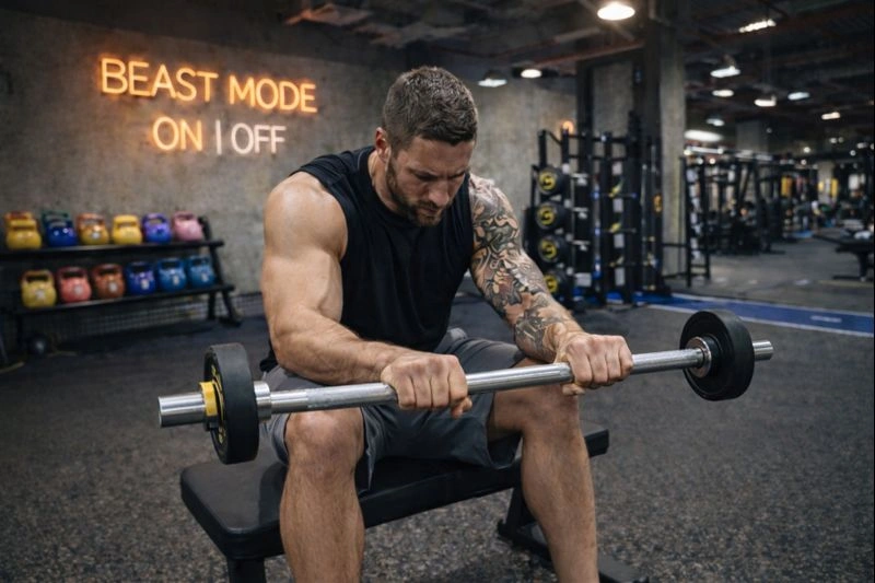 Barbell Reverse Wrist Curl