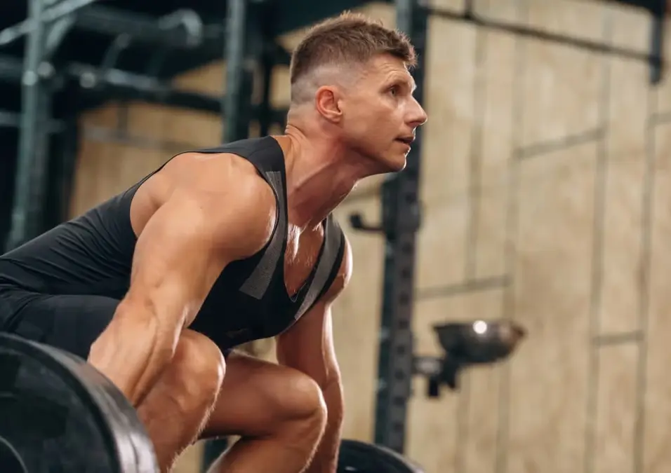 man exercising