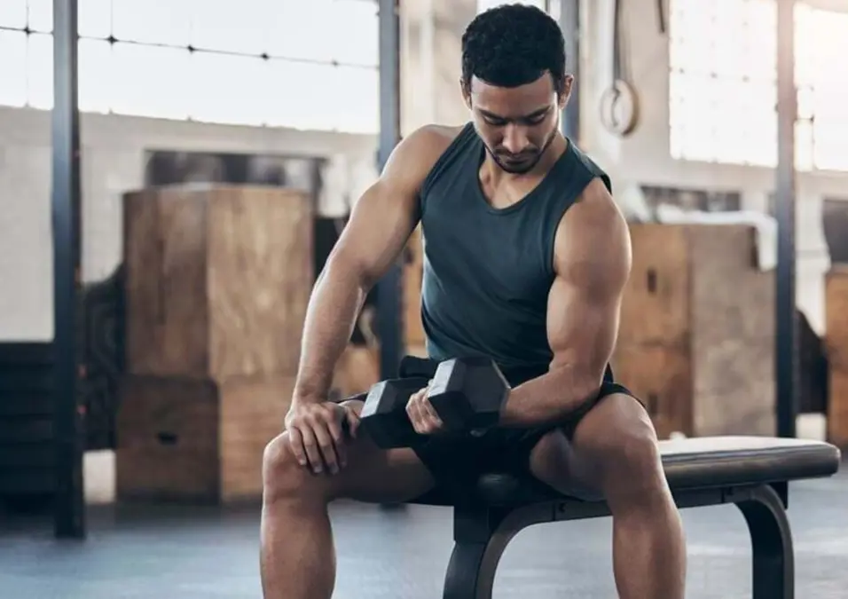 man exercising