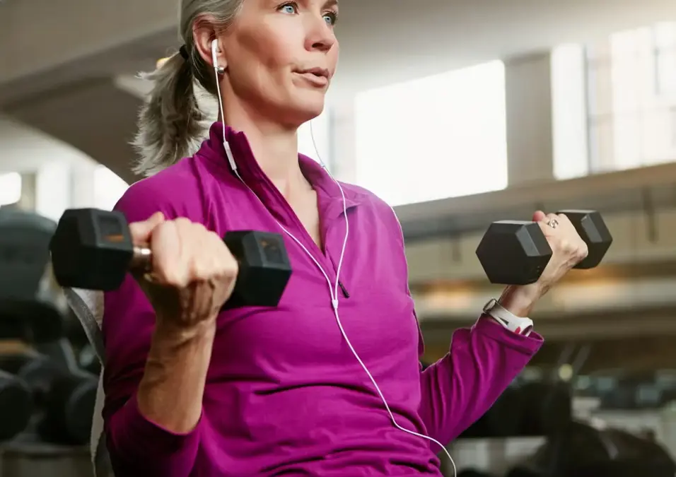 Girl exercising