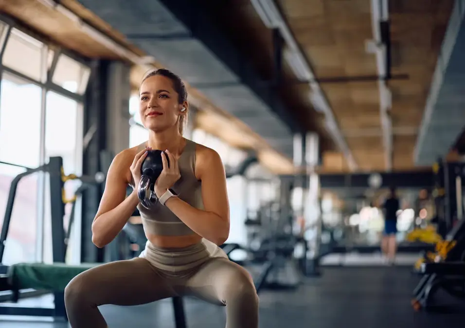 Girl exercising