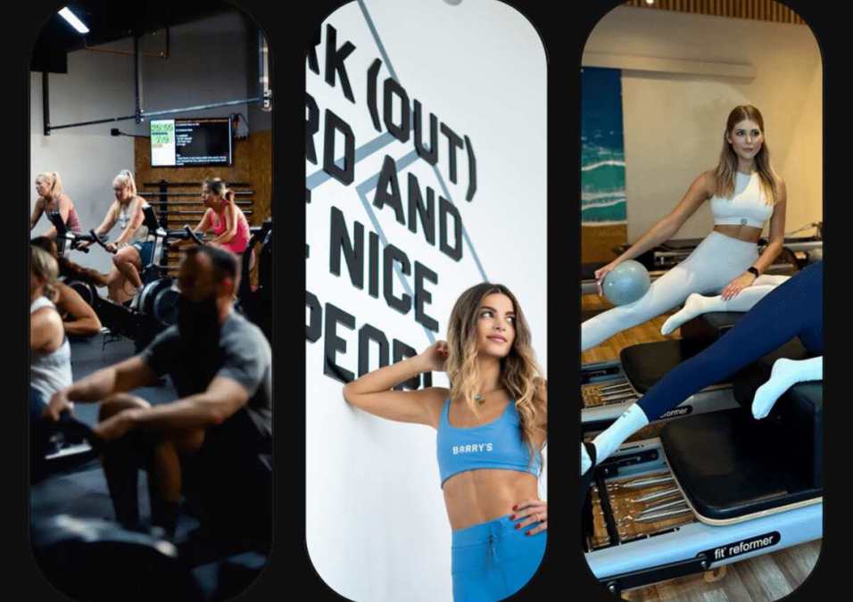 people exercising