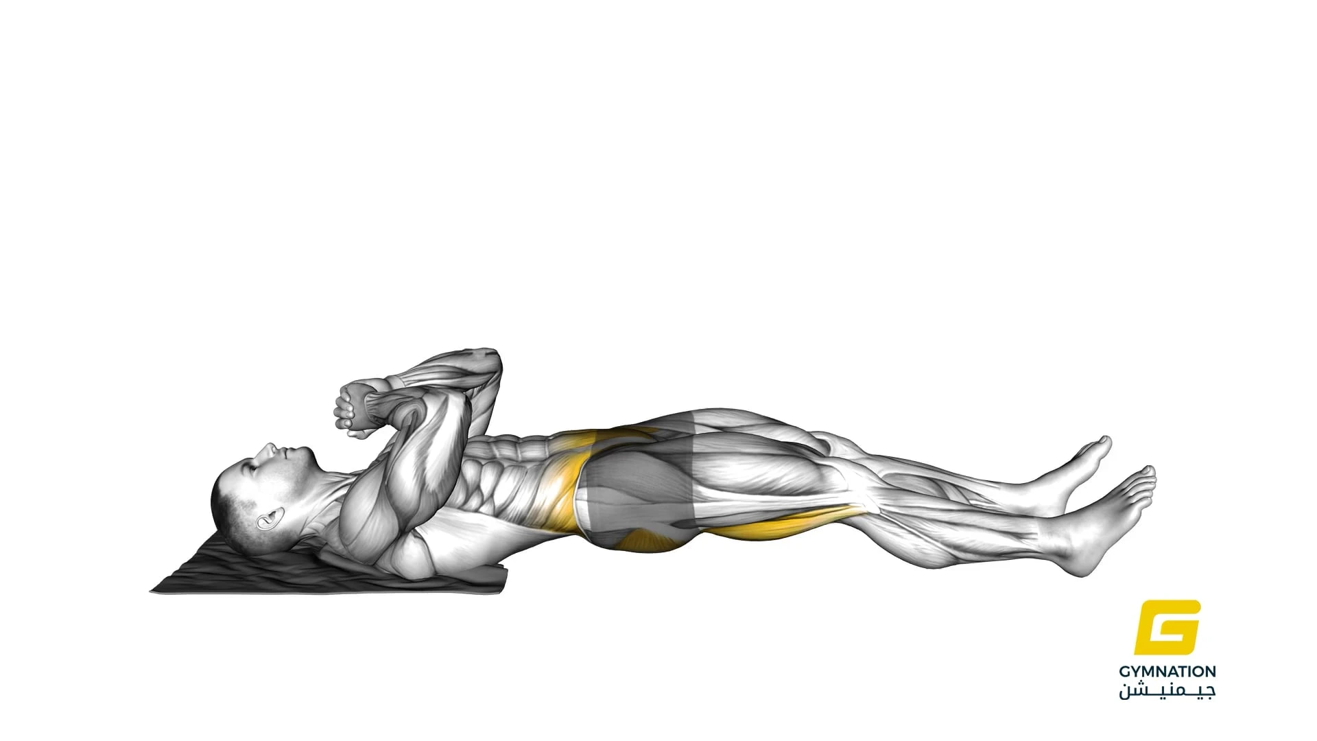 Reverse Sliding Leg Curl On Floor With Towel Thumb