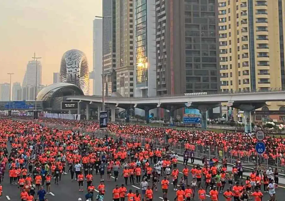 People running