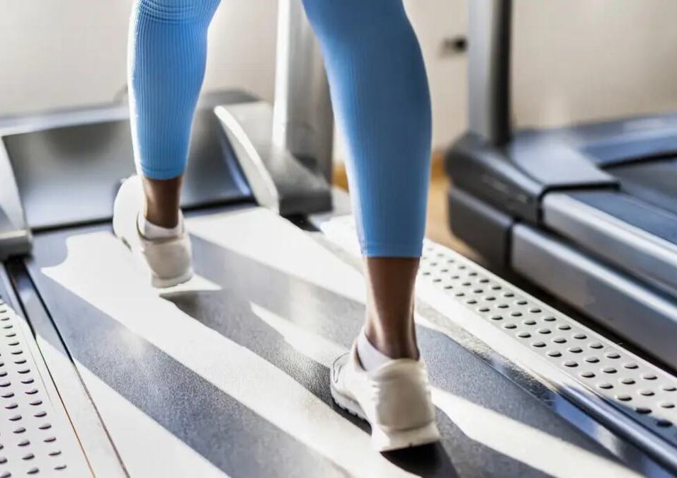 Girl on treadmill