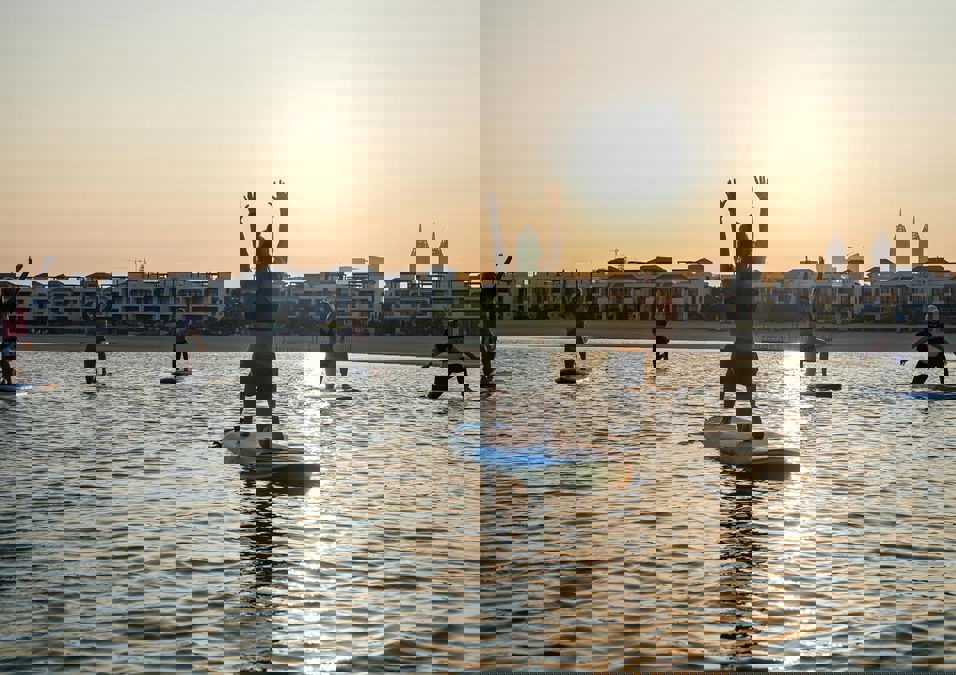 Outdoor Exercise in dubai sea