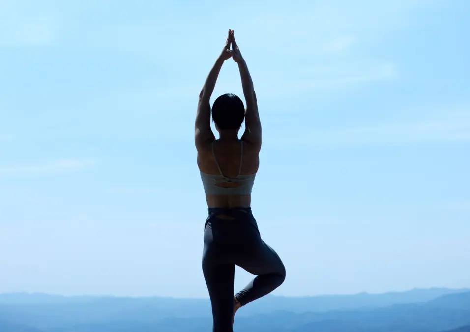 Girl doing yoga