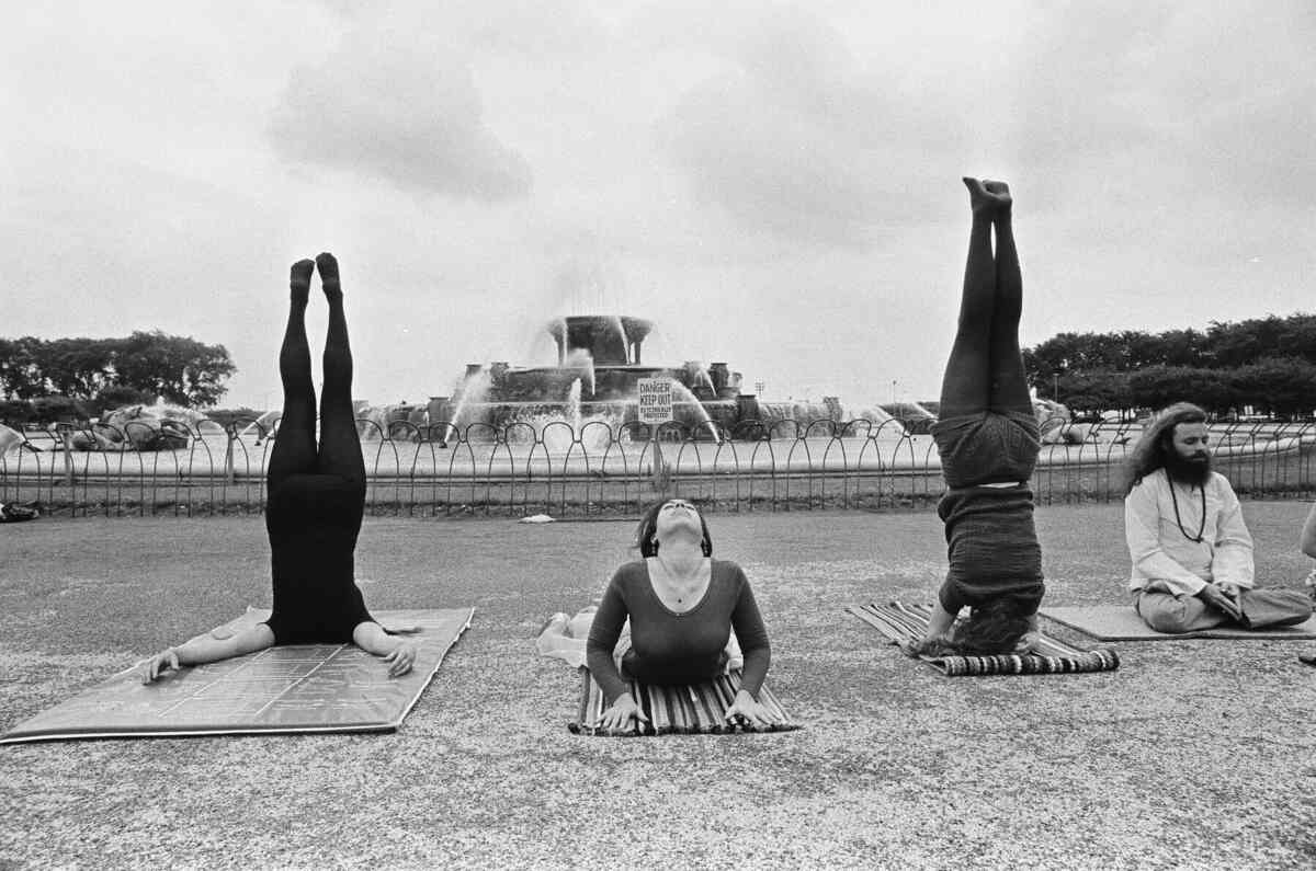 people exercising