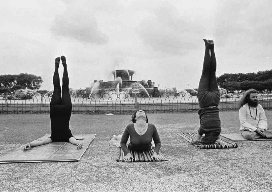 people exercising