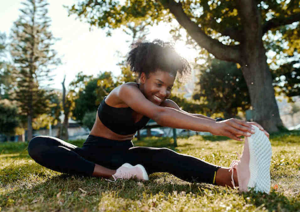 Girl exercising