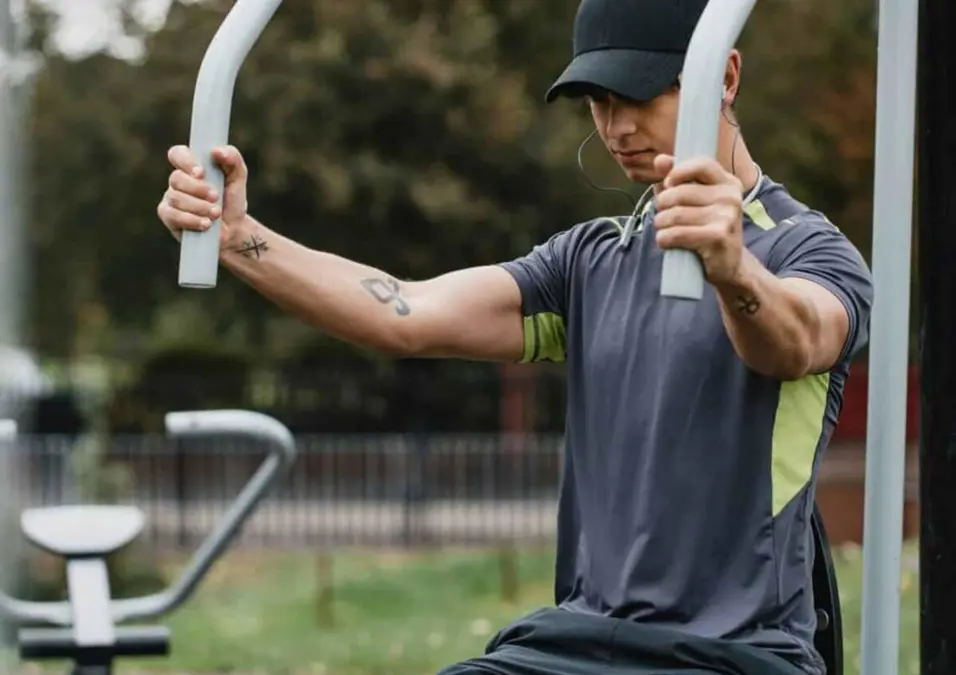 man exercising
