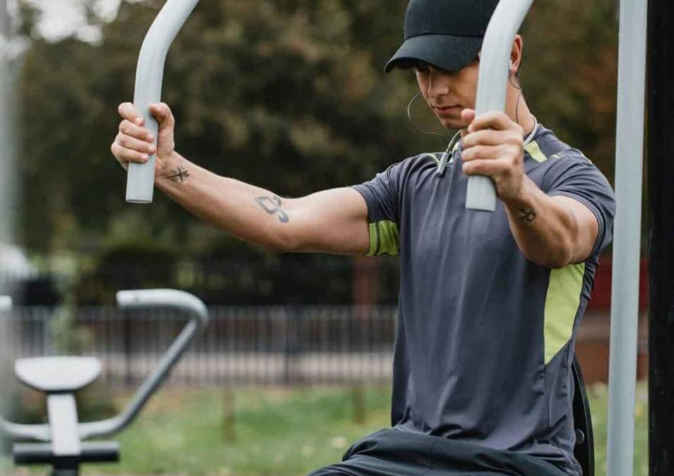 man exercising