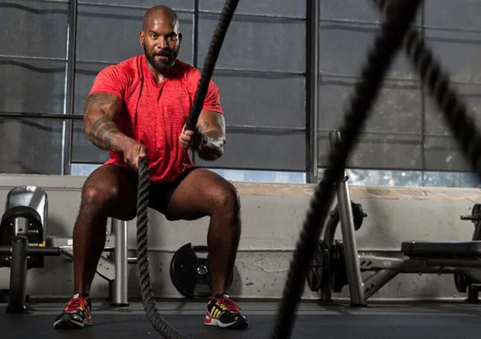 man exercising