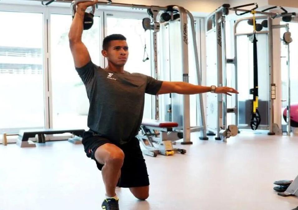 man exercising