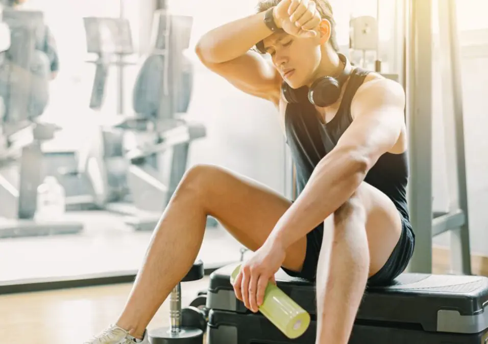 man exercising