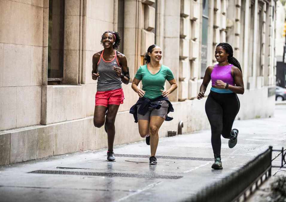 Girls running