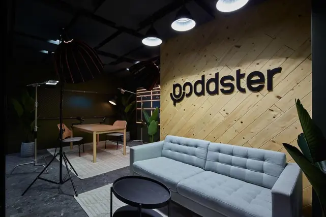 Poddster Podacast studio in GymNation