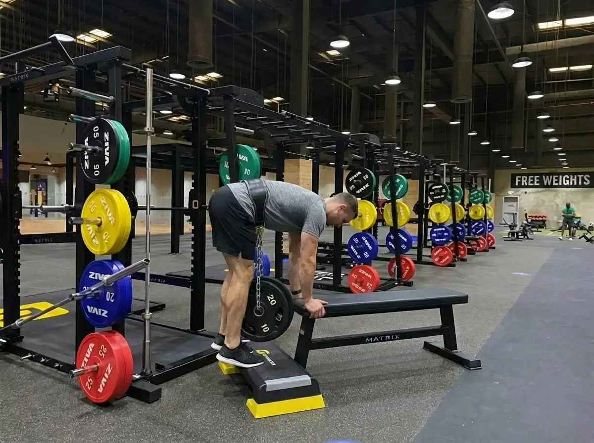 Weighted Donkey Calf Raise