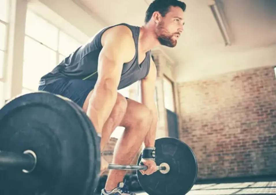 man exercising