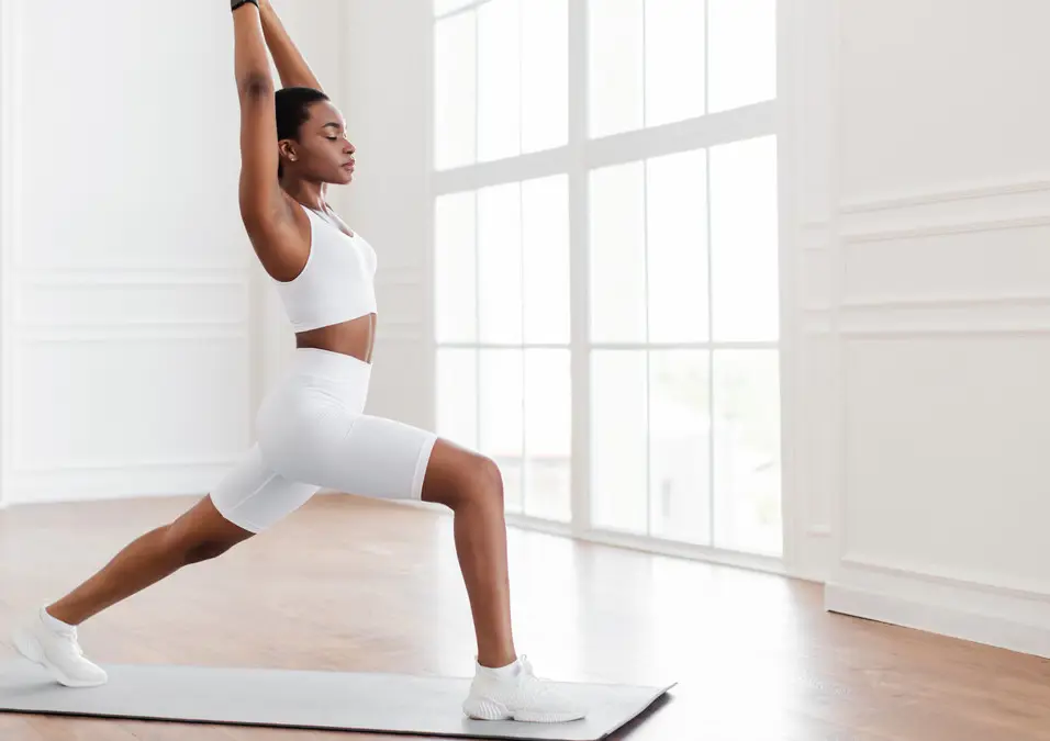 Girl exercising