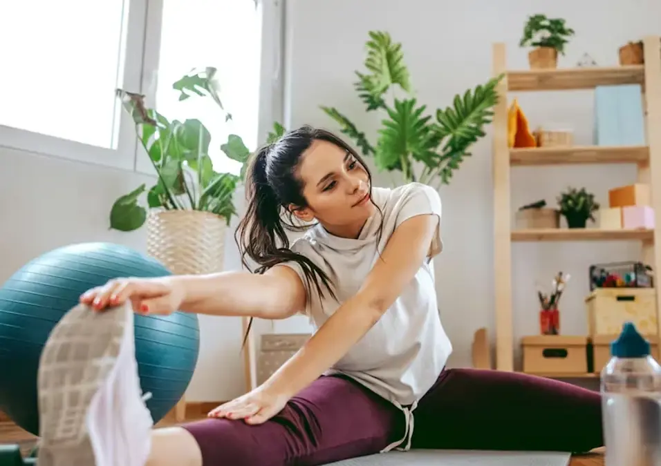 Girl exercising