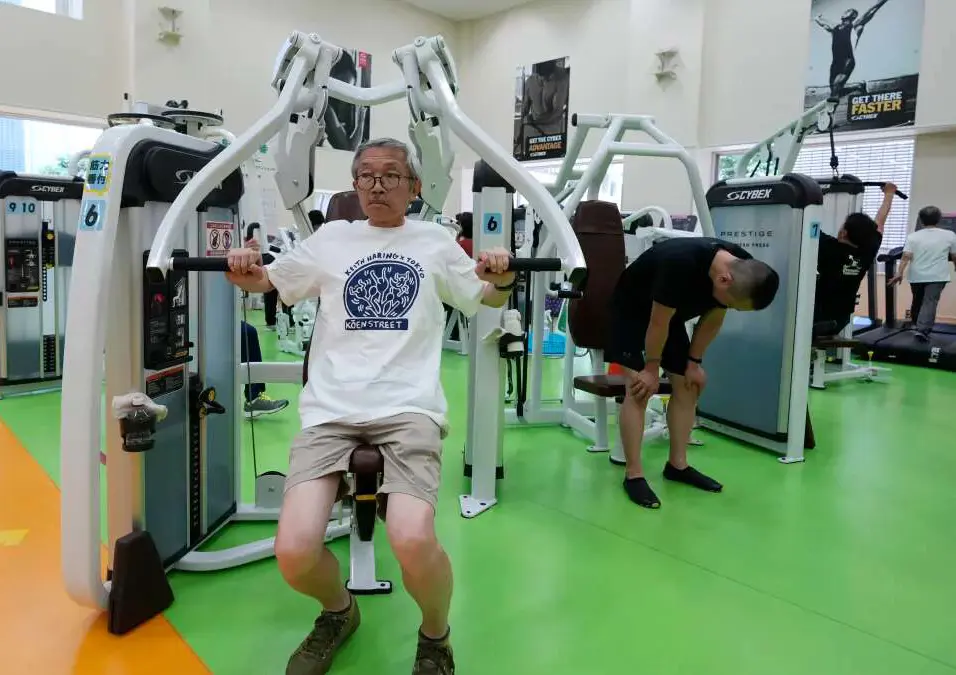 man exercising