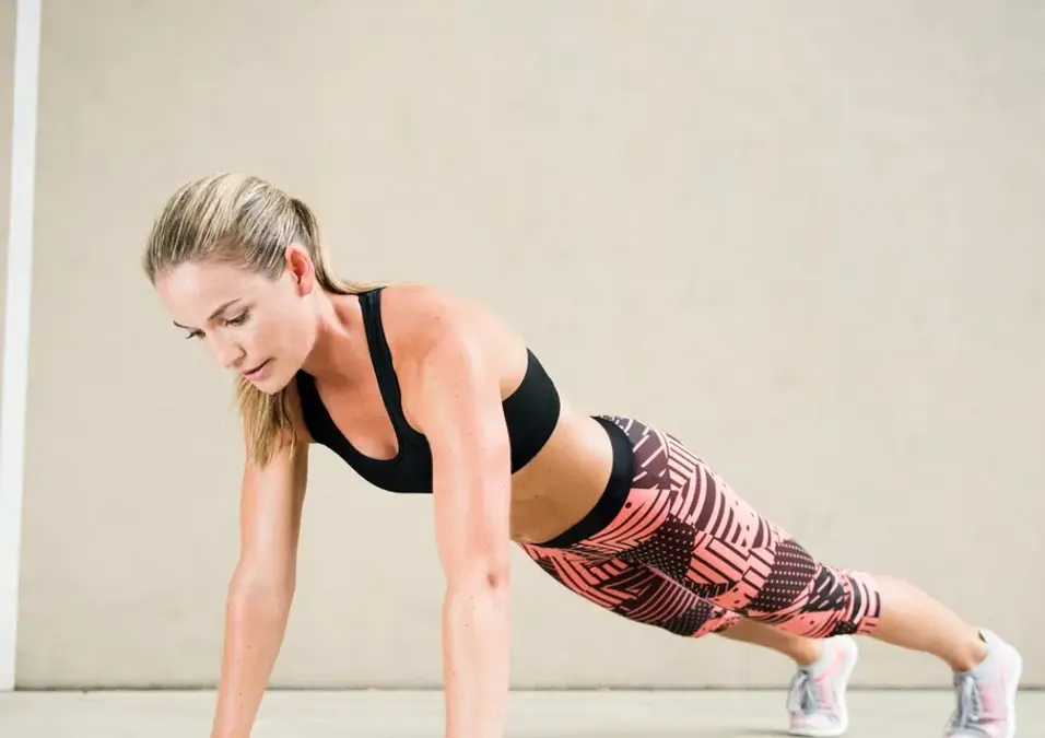 Girl exercising