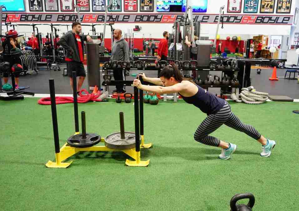 Girl exercising