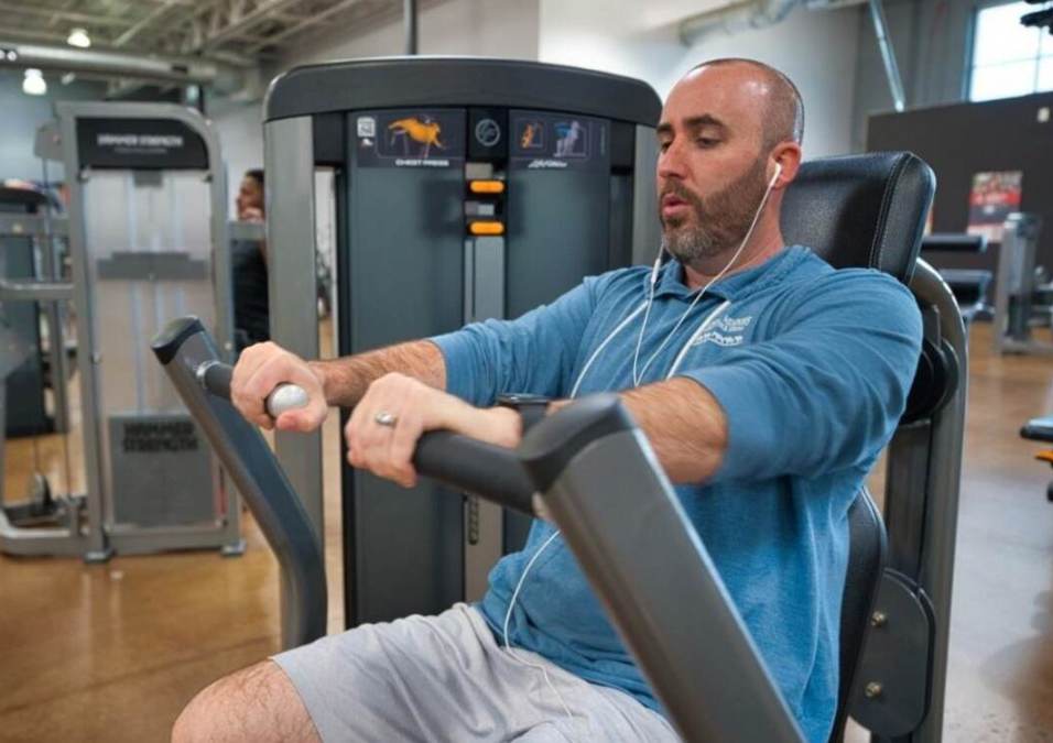 Man exercising
