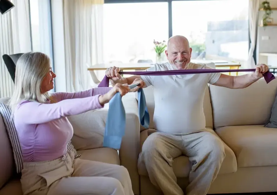 old people exercising
