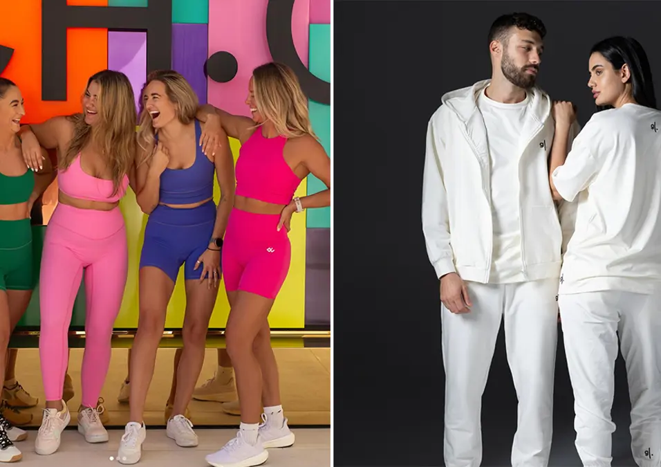 People wearing sports clothes