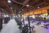 Reem Island Gym Free Wight Area