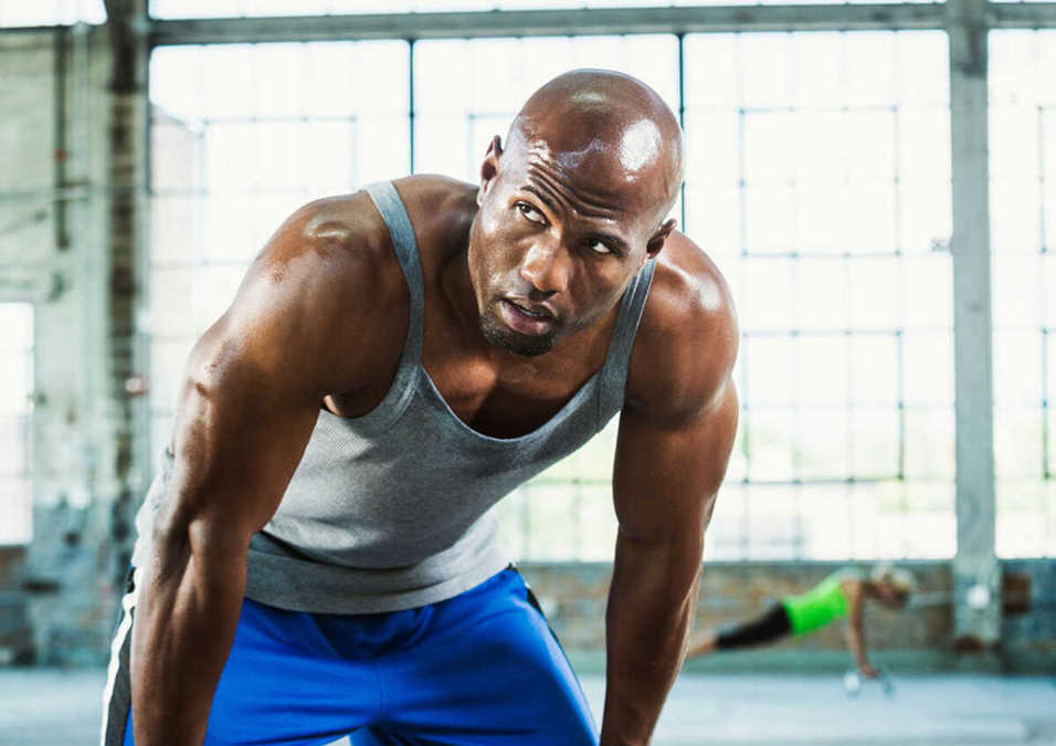 man exercising