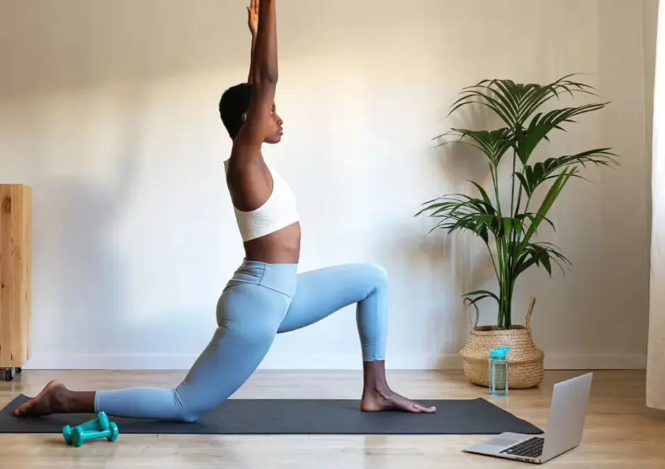 Girl exercising
