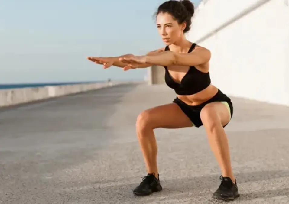 Woman Squats